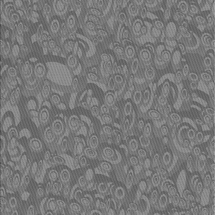 Machine Washable Transitional Dark Gray Rug, wshpat1648