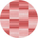 Square Patterned Pastel Pink Rug, pat1649rd