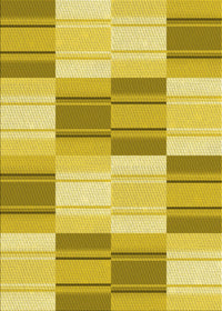 Machine Washable Transitional Bold Yellow Rug, wshpat1649yw