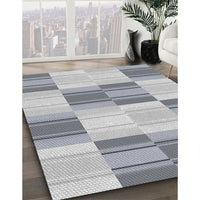 Patterned Gray Novelty Rug, pat1649