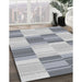 Machine Washable Transitional Gainsboro Gray Rug in a Family Room, wshpat1649