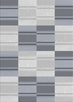 Patterned Gray Novelty Rug, pat1649
