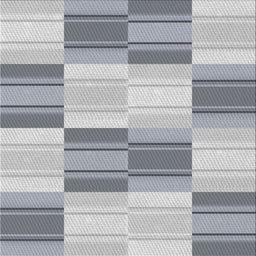 Square Patterned Gray Novelty Rug, pat1649