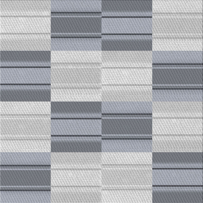 Square Patterned Gray Novelty Rug, pat1649