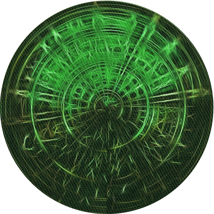 Square Machine Washable Transitional Black Rug in a Living Room, wshpat165grn