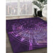 Machine Washable Transitional Dark Purple Rug in a Family Room, wshpat165pur