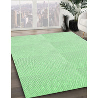 Patterned Light Green Rug, pat1650grn