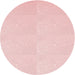 Square Machine Washable Transitional Light Coral Pink Rug in a Living Room, wshpat1650rd