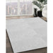 Machine Washable Transitional Dark Gray Rug in a Family Room, wshpat1650