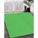 Patterned Lime Green Rug in Family Room, pat1651grn