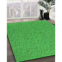 Patterned Lime Green Rug, pat1654grn