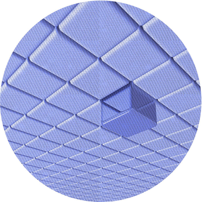 Square Machine Washable Transitional Light Slate Blue Rug in a Living Room, wshpat1655blu