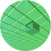 Square Machine Washable Transitional Neon Green Rug in a Living Room, wshpat1655grn