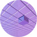 Square Machine Washable Transitional Bright Lilac Purple Rug in a Living Room, wshpat1655pur