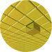 Square Machine Washable Transitional Yellow Rug in a Living Room, wshpat1655yw