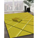 Machine Washable Transitional Yellow Rug in a Family Room, wshpat1655yw