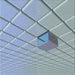 Sideview of Patterned Steel Blue Abstract Machine Washable Rug, wshpat1655