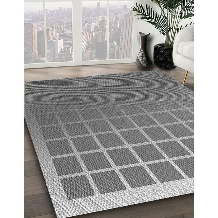 Machine Washable Transitional Ash Gray Rug in a Family Room, wshpat1656gry