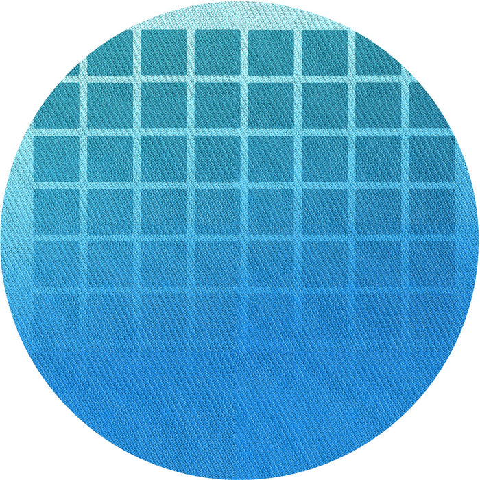 Square Machine Washable Transitional Neon Blue Rug in a Living Room, wshpat1656lblu