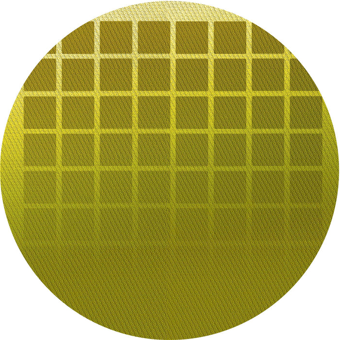 Square Machine Washable Transitional Dark Yellow Green Rug in a Living Room, wshpat1656yw