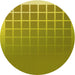 Square Machine Washable Transitional Dark Yellow Green Rug in a Living Room, wshpat1656yw
