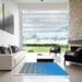 Square Patterned Blue Abstract Machine Washable Rug in a Living Room, wshpat1656