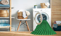 Machine Washable Transitional Green Rug in a Washing Machine, wshpat1657grn