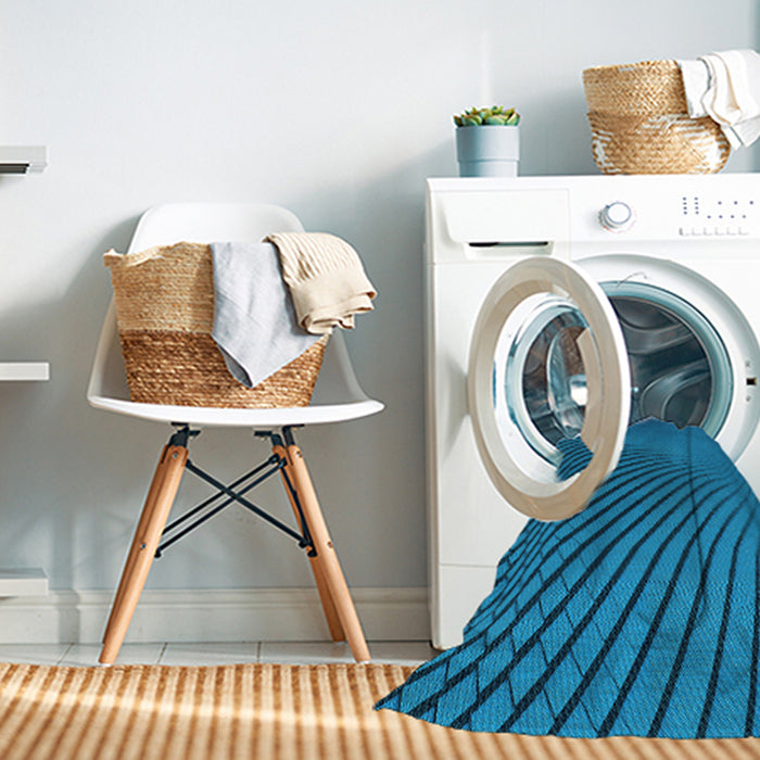 Machine Washable Transitional Blue Rug in a Washing Machine, wshpat1657lblu