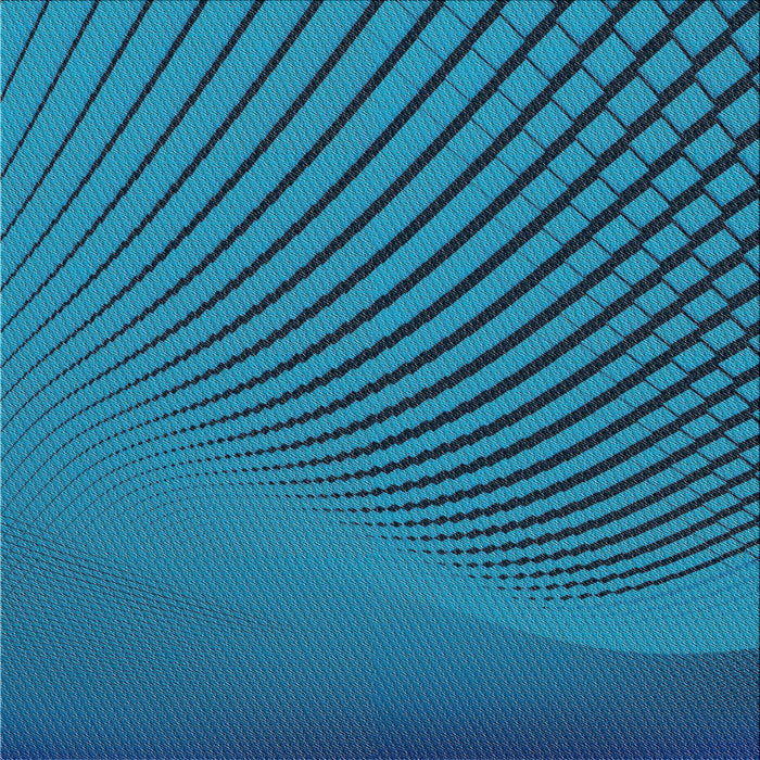 Sideview of Patterned Blue Abstract Machine Washable Rug, wshpat1657