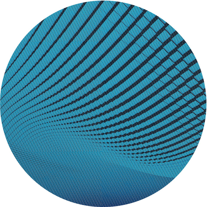 Square Patterned Blue Abstract Machine Washable Rug, wshpat1657
