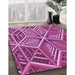 Machine Washable Transitional Orchid Purple Rug in a Family Room, wshpat1658pur