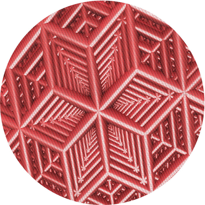 Square Machine Washable Transitional Red Rug in a Living Room, wshpat1658rd