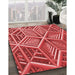 Machine Washable Transitional Red Rug in a Family Room, wshpat1658rd