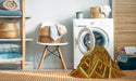 Machine Washable Transitional Mahogany Brown Rug in a Washing Machine, wshpat1658yw