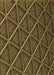 Patterned Dark Yellow Green Rug, pat1659brn