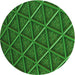 Square Patterned Deep Emerald Green Rug, pat1659grn