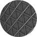 Square Patterned Charcoal Black Rug, pat1659gry