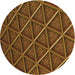 Square Patterned Sedona Brown Rug, pat1659org
