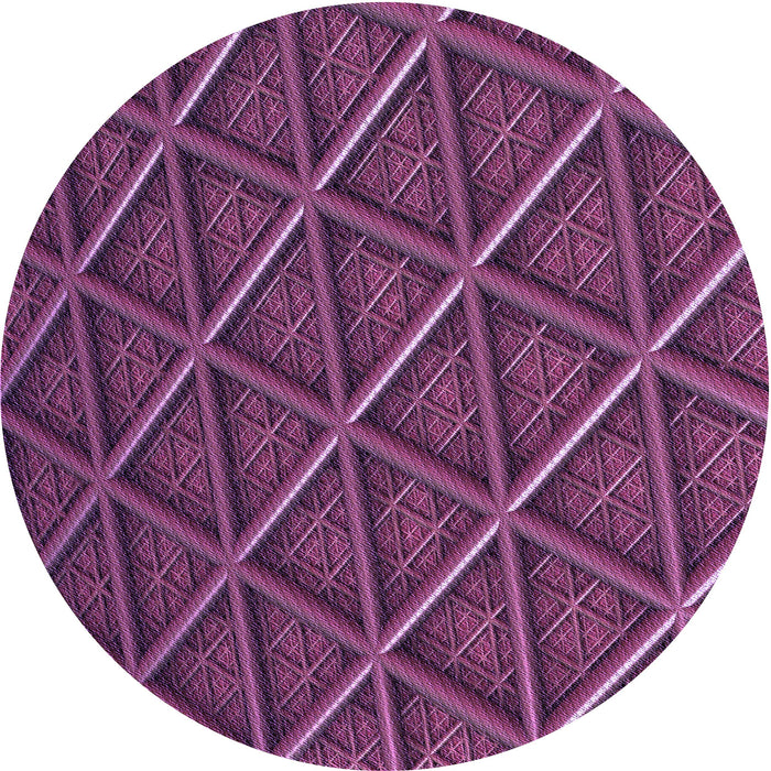 Square Patterned Orchid Purple Rug, pat1659pur