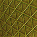Round Patterned Dark Yellow Green Rug, pat1659yw