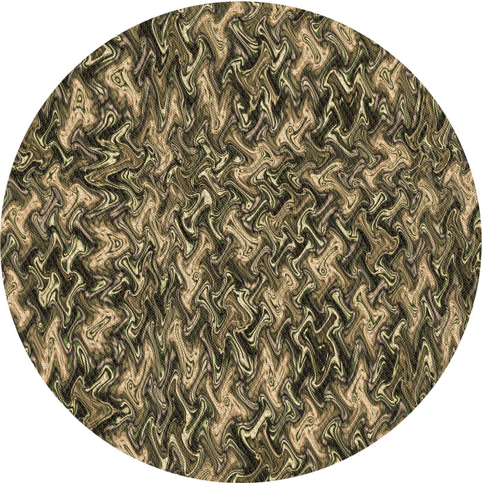 Square Patterned Milk Chocolate Brown Rug, pat166brn