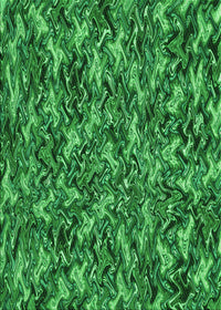 Machine Washable Transitional Deep Emerald Green Rug, wshpat166grn