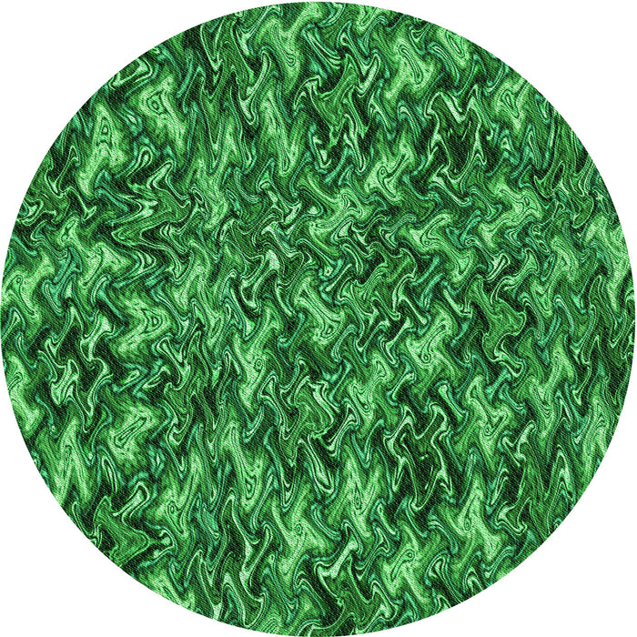 Square Patterned Deep Emerald Green Rug, pat166grn