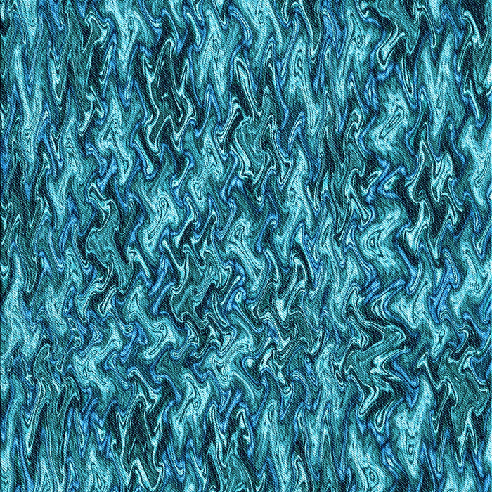 Patterned Teal Green Rug, pat166lblu