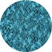 Square Patterned Teal Green Rug, pat166lblu