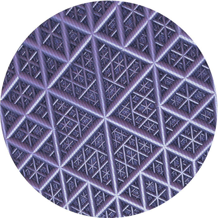 Square Patterned Purple Rug, pat1660blu