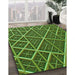 Patterned Dark Forest Green Rug in Family Room, pat1660grn