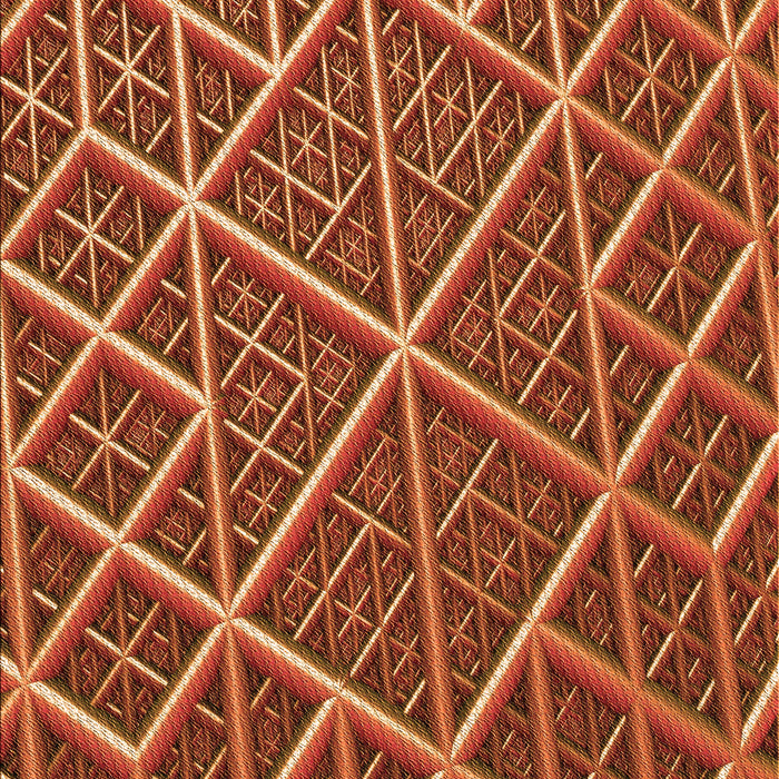 Patterned Orange Rug, pat1660org