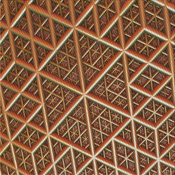 Sideview of Machine Washable Transitional Saffron Red Rug, wshpat1660