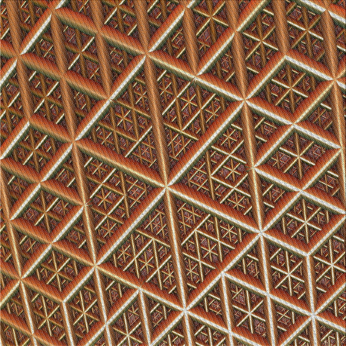 Sideview of Machine Washable Transitional Saffron Red Rug, wshpat1660